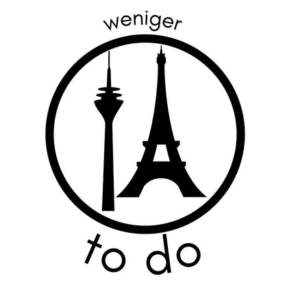 WENIGER TO DO MEHR TADAA Beidseitig bedruckt | Premium Shirt
